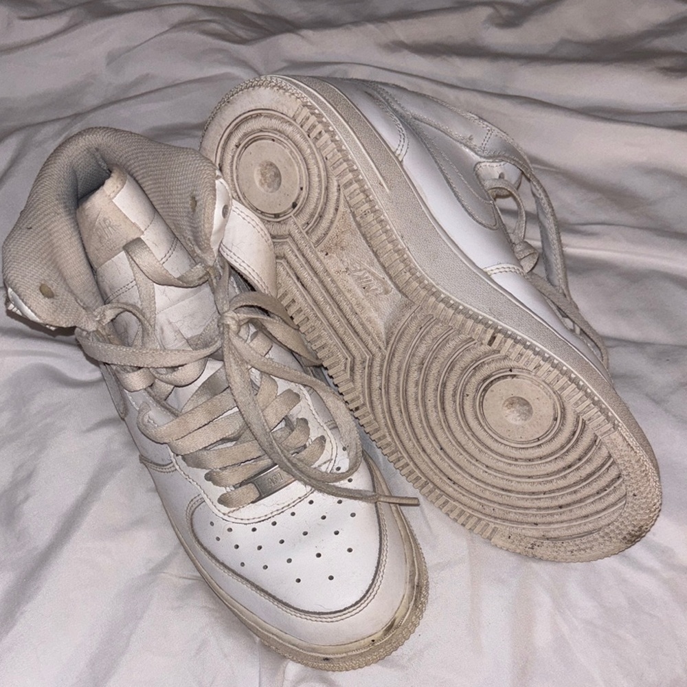 Women's White High-Top Sneakers